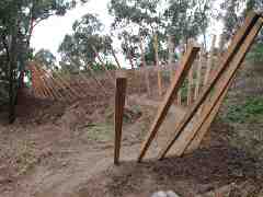 Falling Fence sculpture